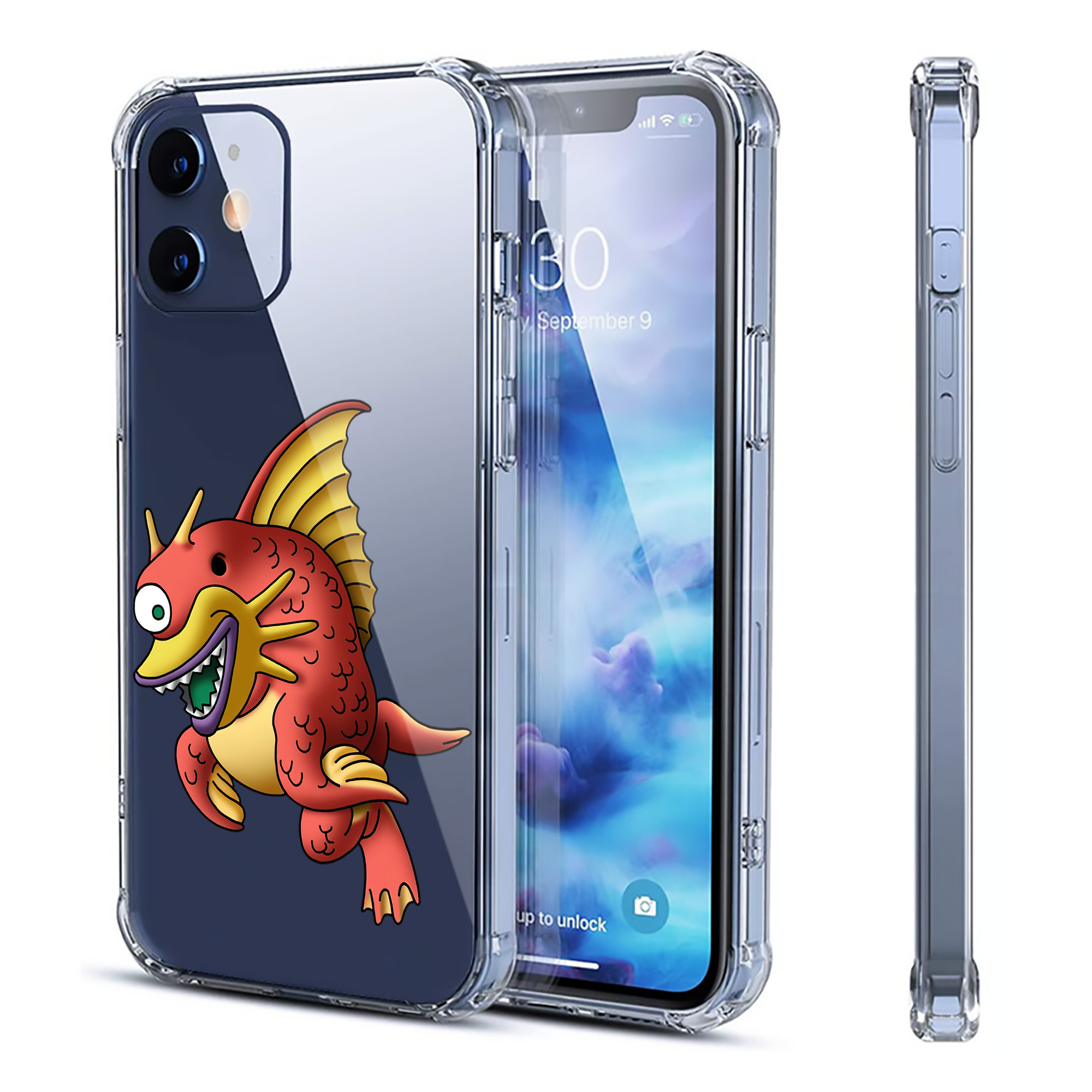 （画像用） ドラゴンクエスト Doragon Kuesuto Dragon Quest 【iPhone 12シリーズ対応】透明スマホケース（クリアソフトケース）